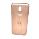 Silicone Case Motomo With Finger Ring For Samsung Galaxy J7 2017 J730 Pink / Gold